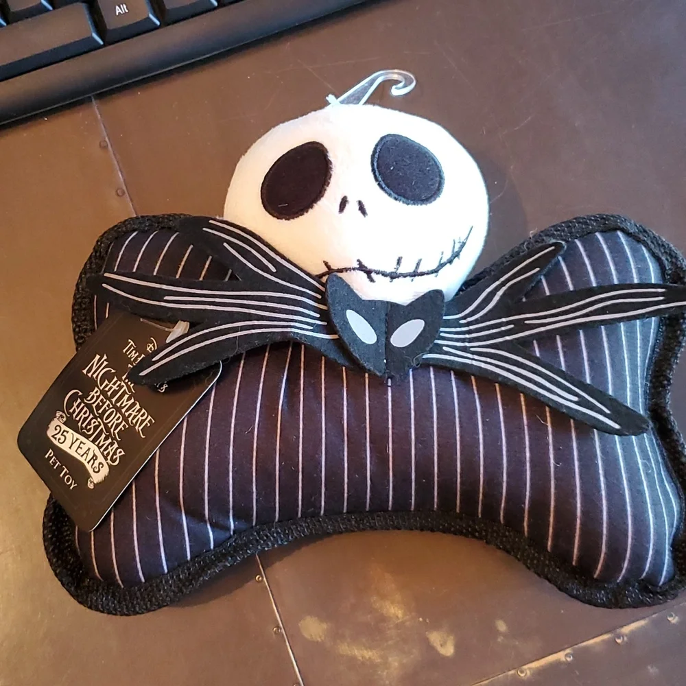 NEW Nightmare before Christmas  DOG / pet toy. Jack  NEW WITH TAGS